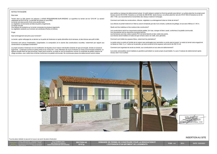 Insertion au site